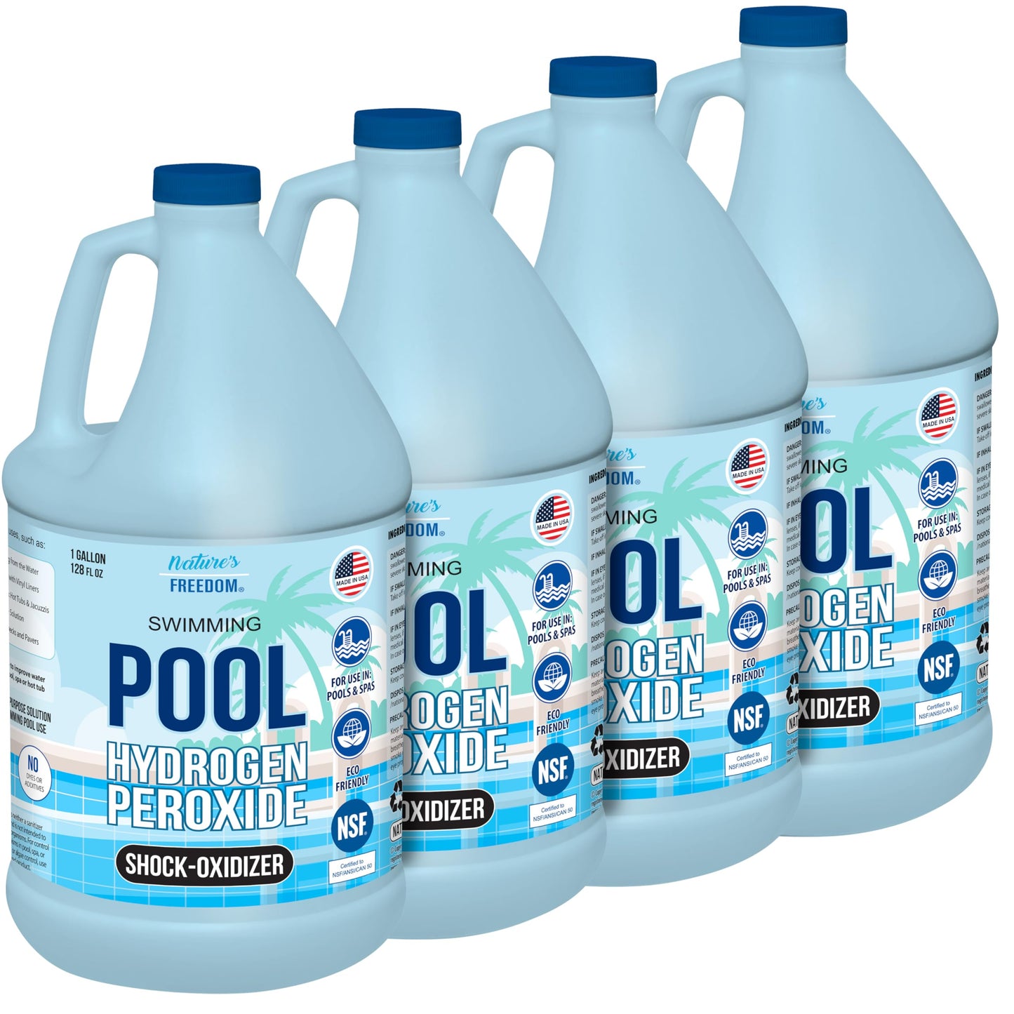 Nature's Freedom 12% Hydrogen Peroxide Pool & Spa Non-Chlorine Shock Oxidizer