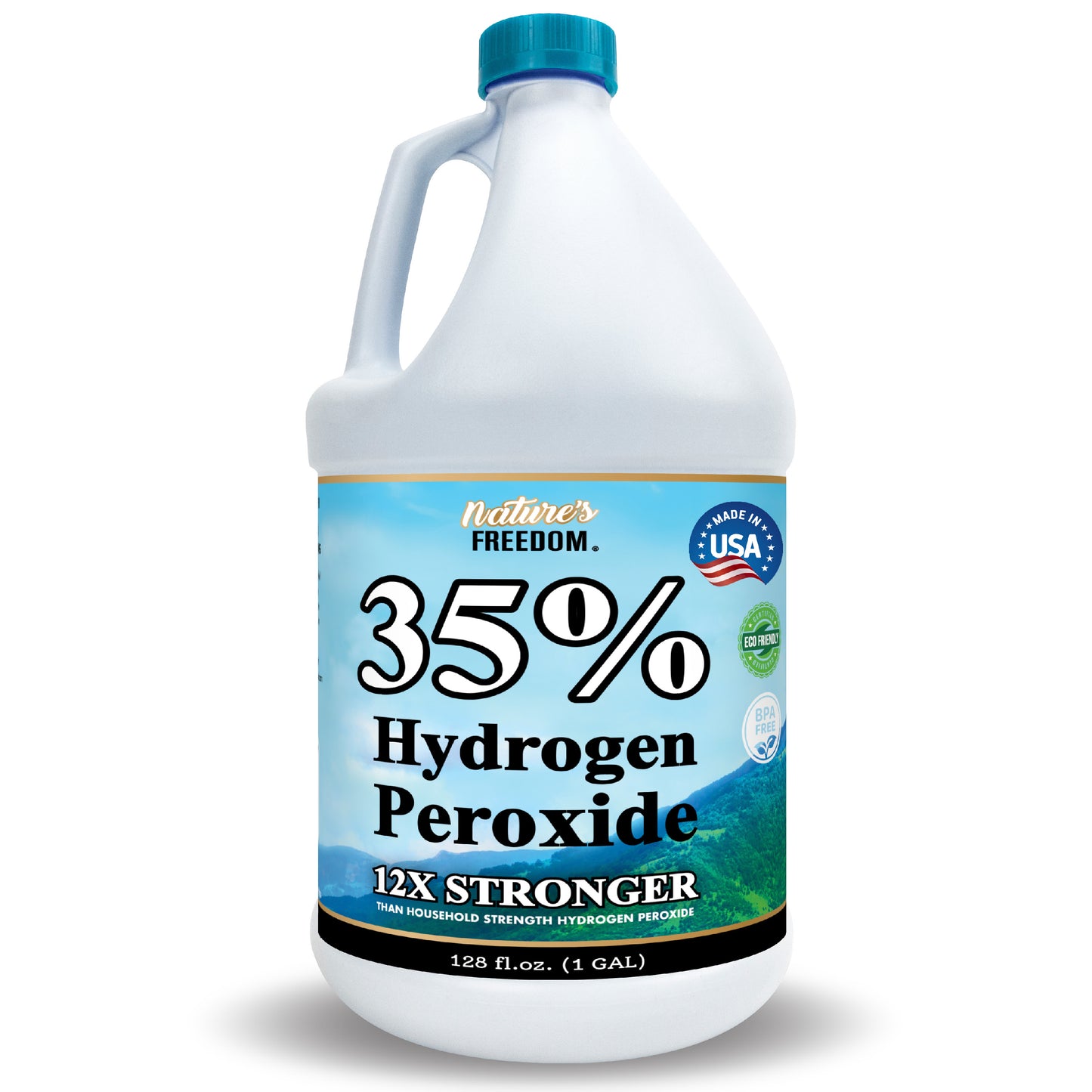 35% Food Grade Hydrogen Peroxide, Concentrated Solution (128 Fl Oz)