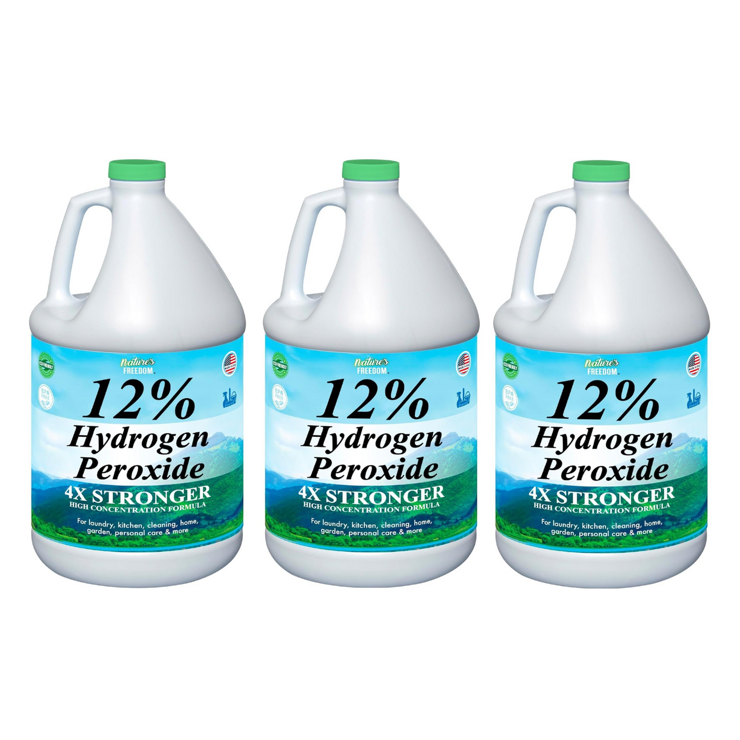 12% Hydrogen Peroxide, 3 Gallons