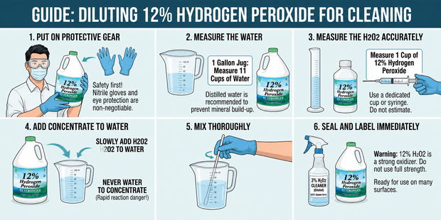 How to Dilute Hydrogen Peroxide for Cleaning