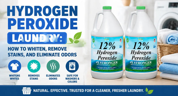 Hydrogen Peroxide Laundry: Whiten, Remove Stains, and Eliminate Odors
