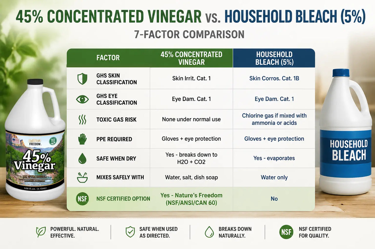 Is Concentrated Vinegar Dangerous?
