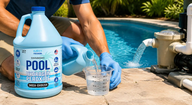 How Much Hydrogen Peroxide to Lower Chlorine in a Pool