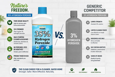 Nature's Freedom vs Harris 35% Hydrogen Peroxide: Which Is the Better Buy?