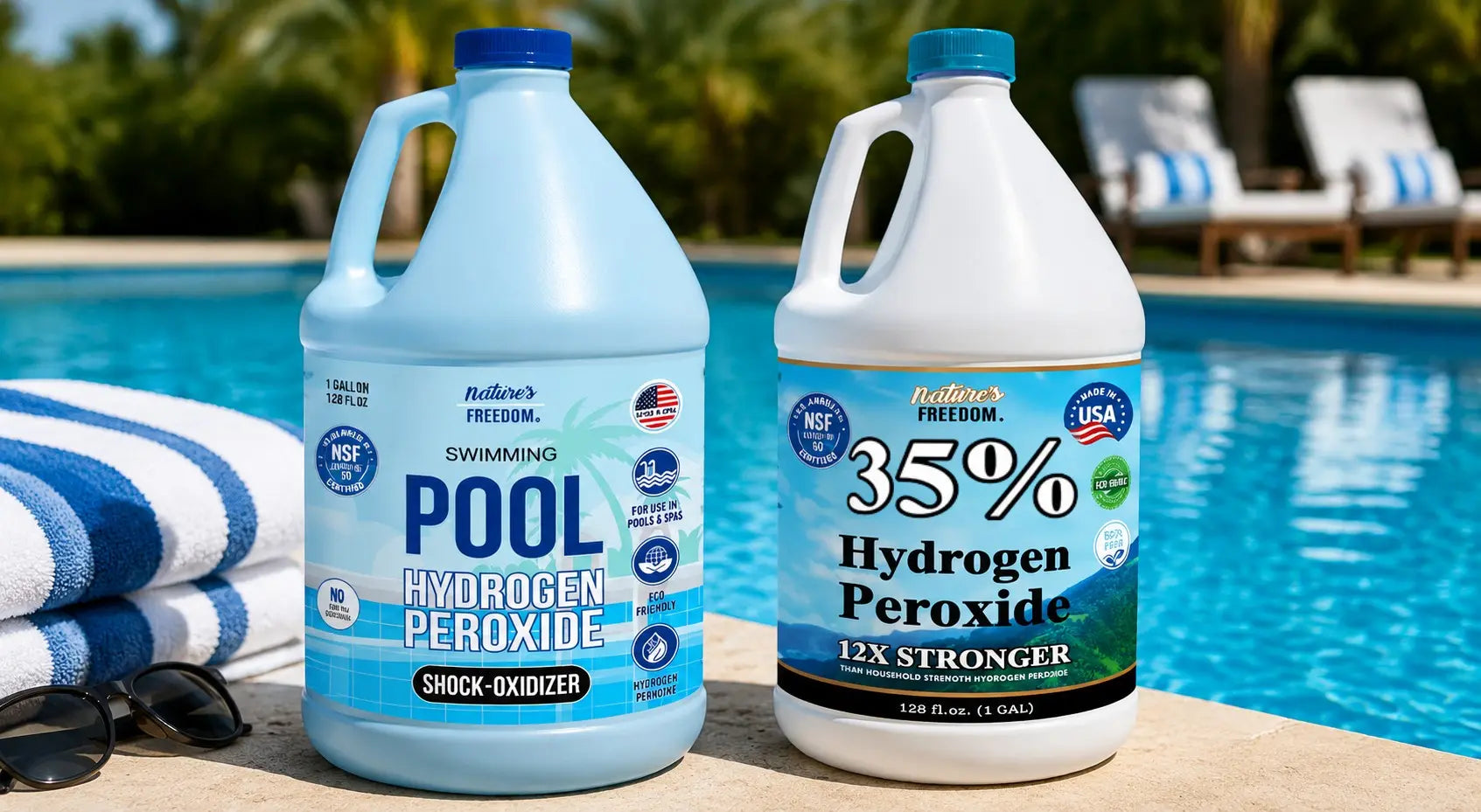 Hydrogen Peroxide for Pools: Full Guide | Nature's Freedom