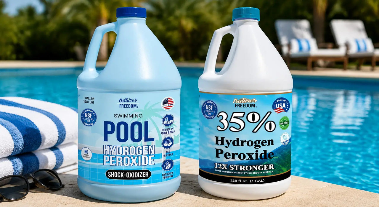 How Much Hydrogen Peroxide to Lower Chlorine in a Pool