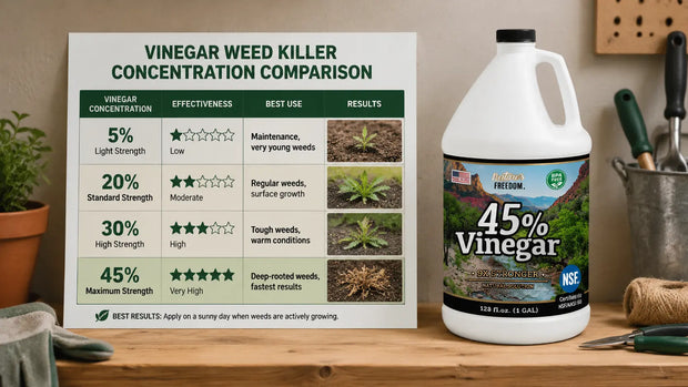What Concentration of Vinegar Kills Weeds?