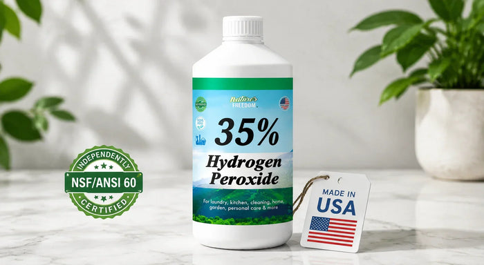 Nature's Freedom Hydrogen Peroxide 32 fl oz made in usa