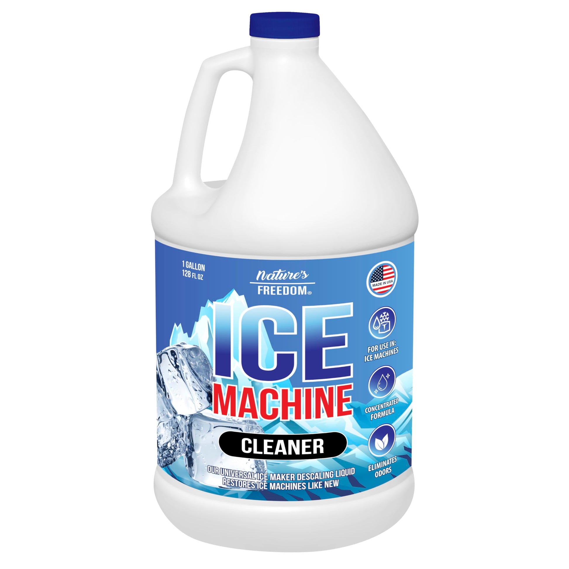 Nature's Freedom Ice Machine Cleaner - Removes Scale and Mineral Deposits