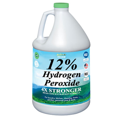 Nature's Freedom 12% Food Grade Hydrogen Peroxide with Purified Water