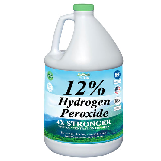 Nature's Freedom 12% Food Grade Hydrogen Peroxide - NSF Certified Product Highlights