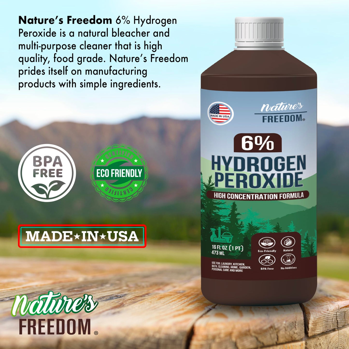 Nature's Freedom 6% Hydrogen Peroxide