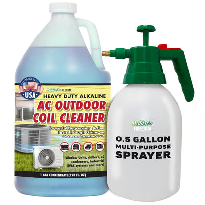Nature's Freedom HVAC Coil Cleaner – Heavy Duty Foaming Formula for Outdoor AC Condenser Units