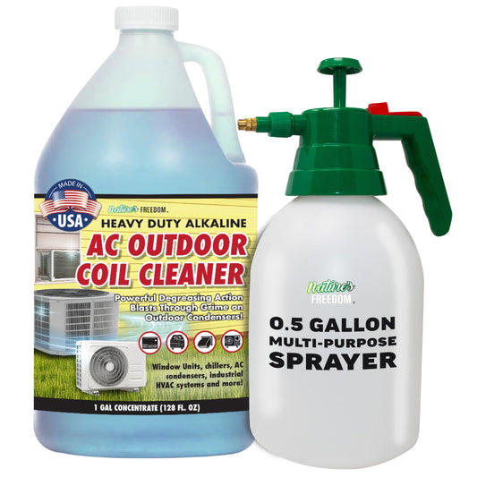 Nature's Freedom HVAC Coil Cleaner 1 Gallon - Concentrated Indoor Coil Cleaner