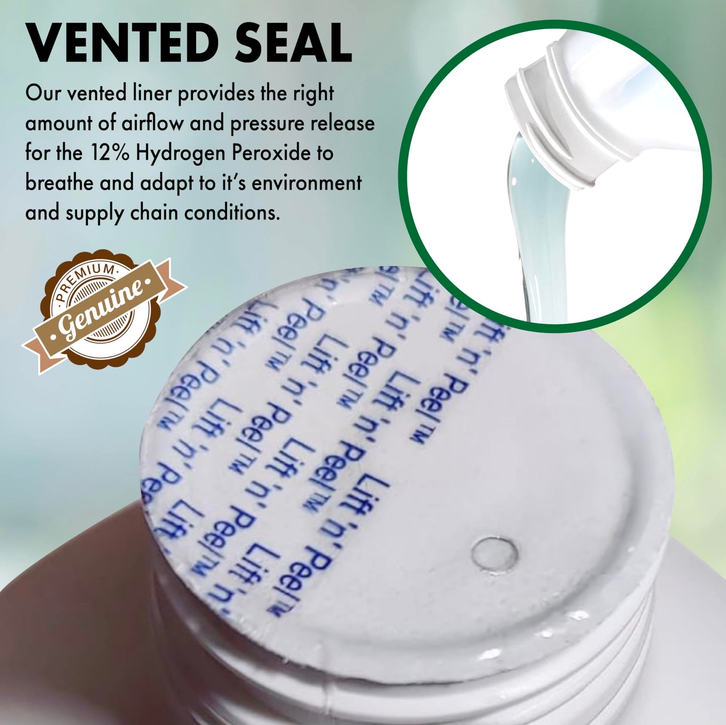 Nature's Freedom 12% Hydrogen Peroxide, Food Grade H2O2 and Purified Water Only, 8 Gallons