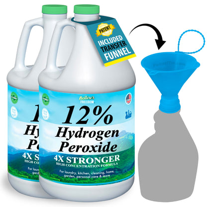 Nature's Freedom 12% Food Grade Hydrogen Peroxide with Purified Water