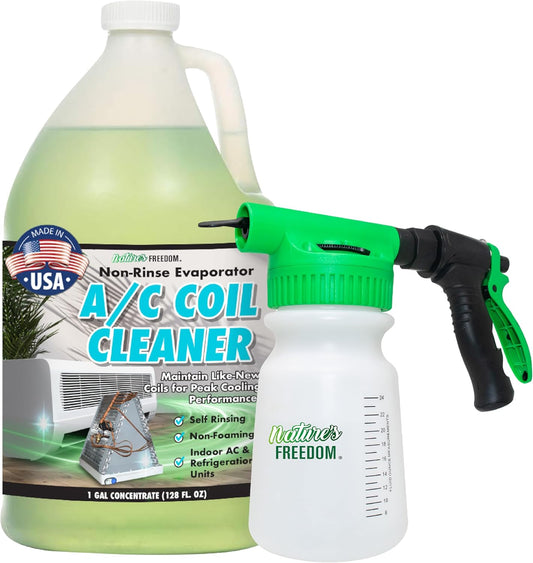 Indoor AC Coil Cleaner with Hose End Sprayer - 1 Gallon