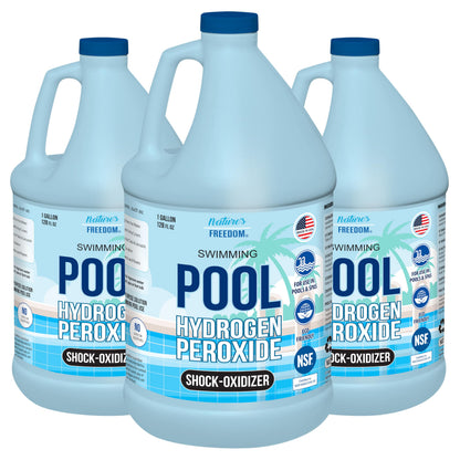 Nature's Freedom Hydrogen Peroxide 12%, Swimming Pool and Spa Shock-Oxidizer