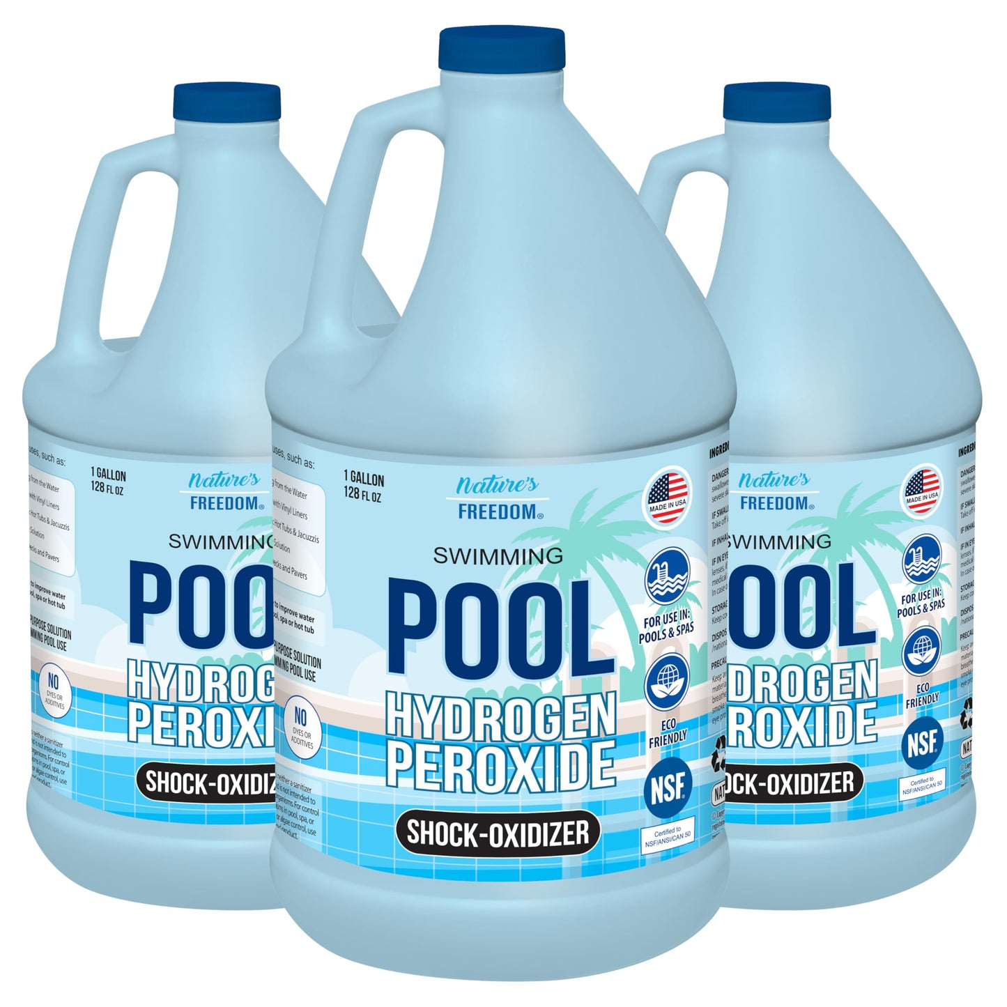 Nature's Freedom 12% Hydrogen Peroxide Pool & Spa Non-Chlorine Shock Oxidizer