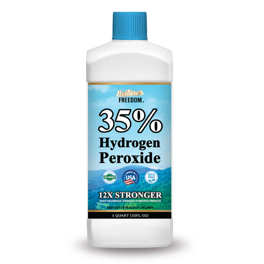 35% Food Grade Hydrogen Peroxide, Concentrated Solution (32 Fl Oz)