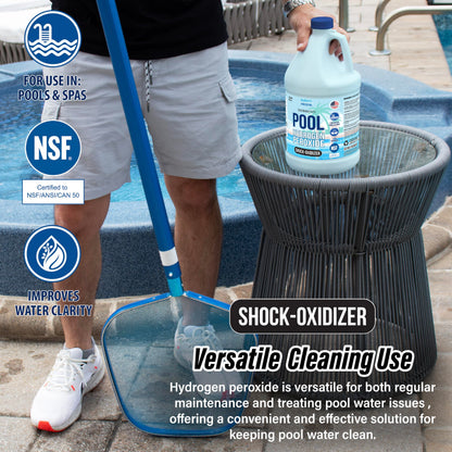 Nature's Freedom 12% Hydrogen Peroxide Pool & Spa Non-Chlorine Shock Oxidizer