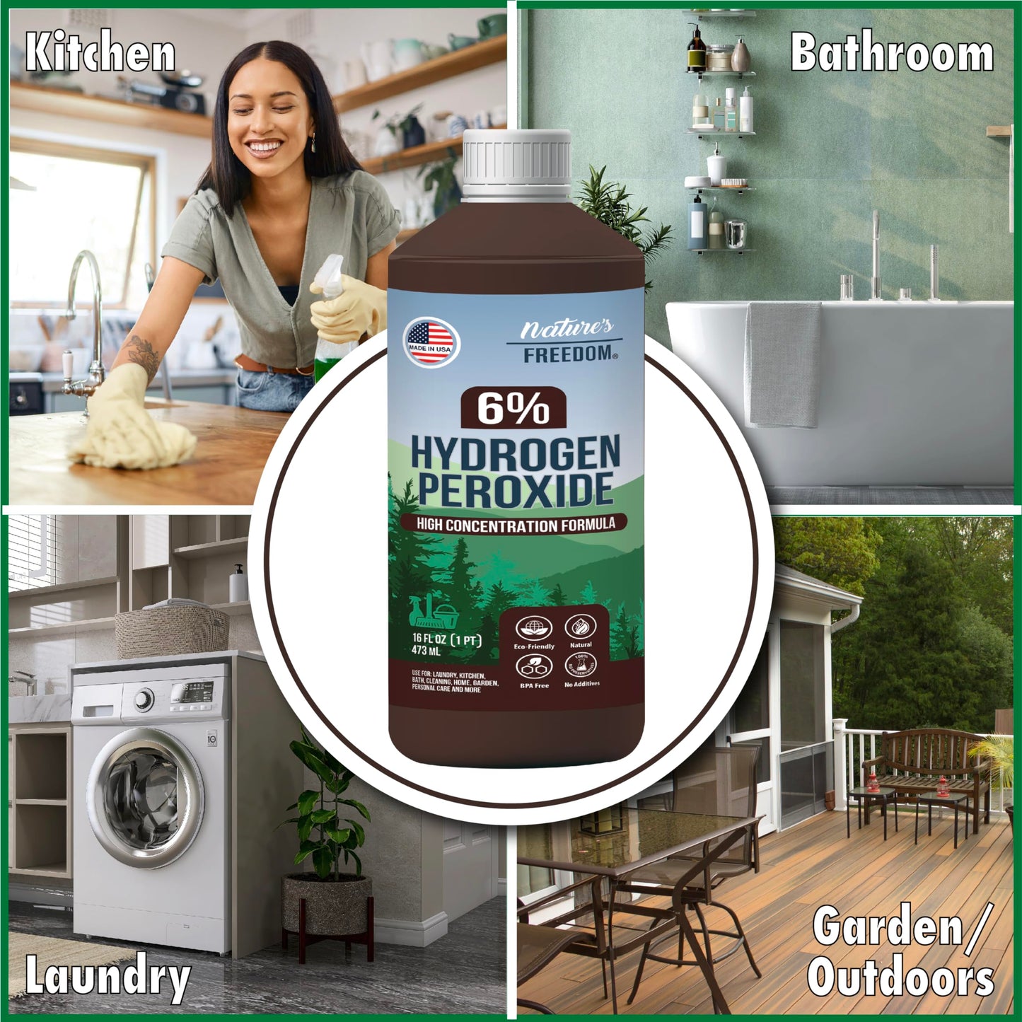 Nature's Freedom 6% Hydrogen Peroxide