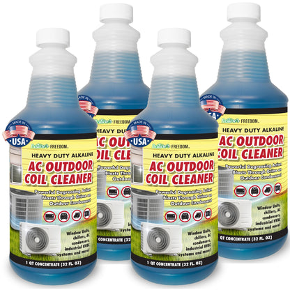 Nature's Freedom HVAC Coil Cleaner – Heavy Duty Foaming Formula for Outdoor AC Condenser Units