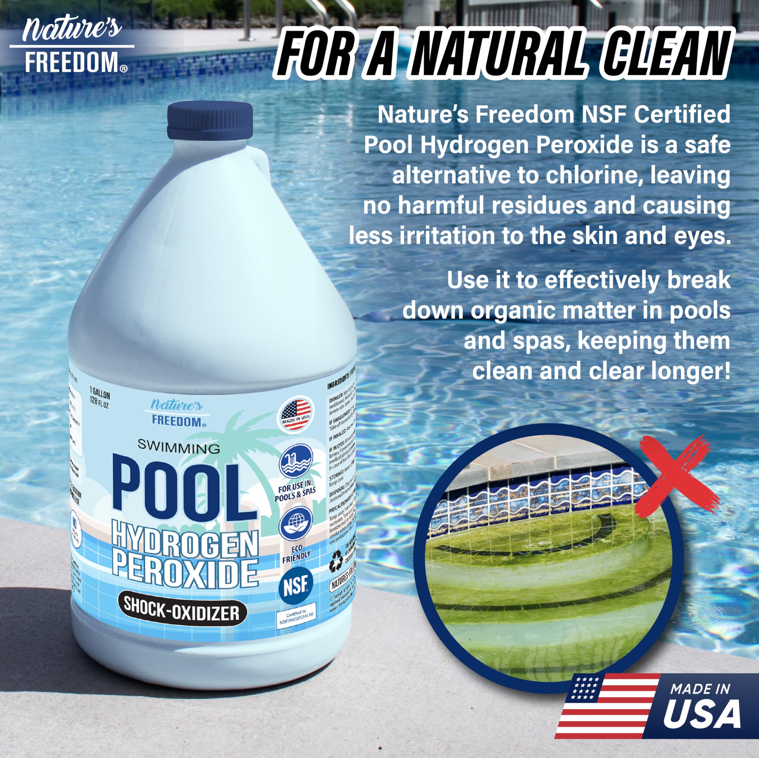 12% Pool & Spa Non-Chlorine Shock, NSF - 1 Gal