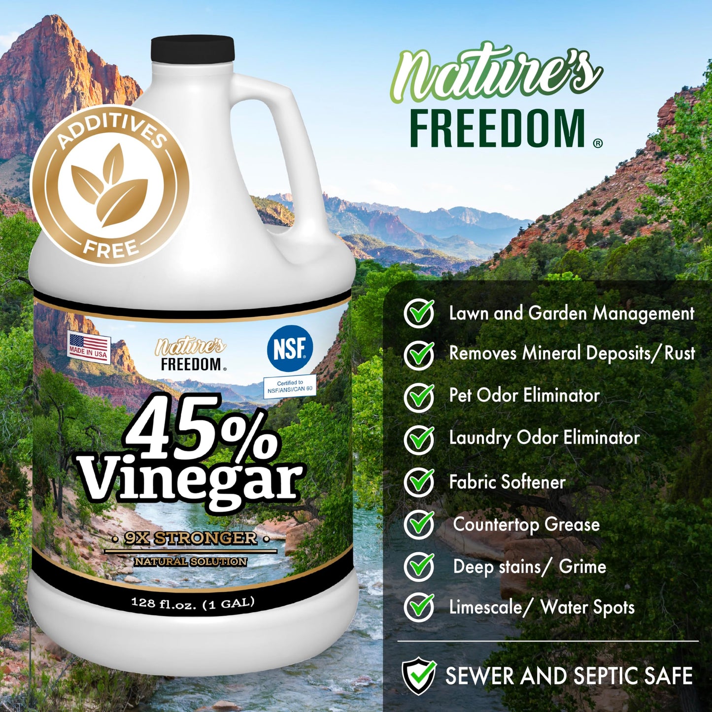Nature's Freedom 45% Vinegar