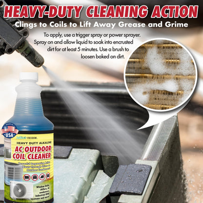 Nature's Freedom AC Coil Cleaner – Intense Foaming Formula for Outdoor HVAC Units