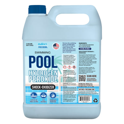 12% hydrogen peroxide pool spa non-chlorine shock 2.5 gallons