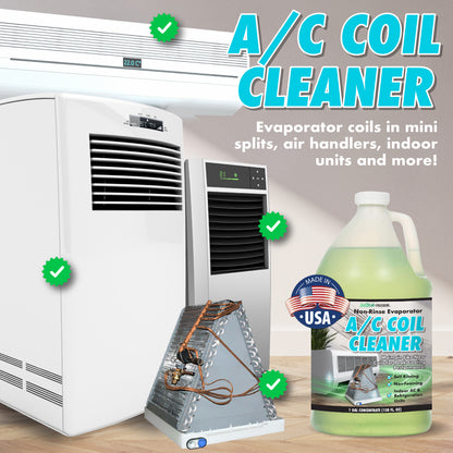 Indoor AC Coil Cleaner with Hose End Sprayer - 1 Gallon