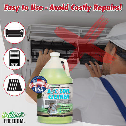 Indoor AC Coil Cleaner with Pump Sprayer - 1 Gallon