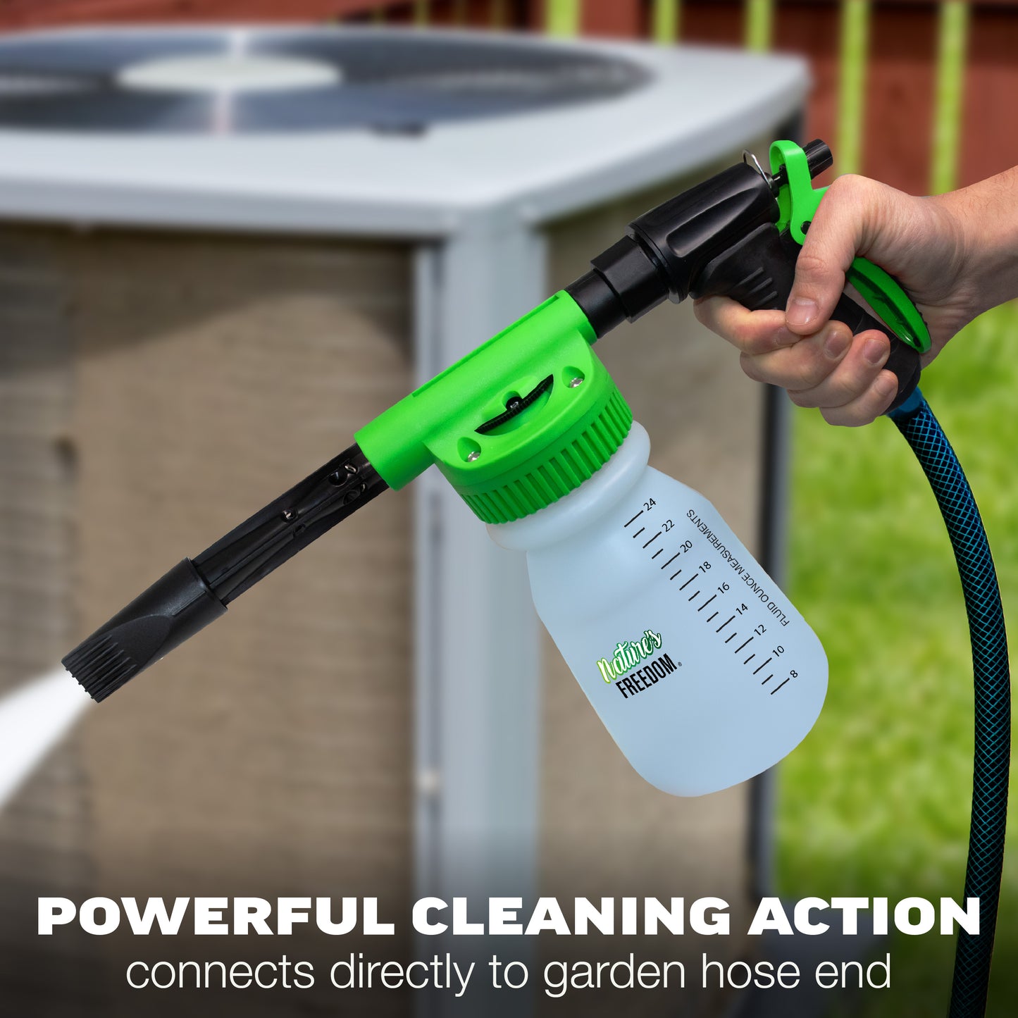 Outdoor HVAC Coil Cleaner with Hose End Sprayer – 1 Gallon