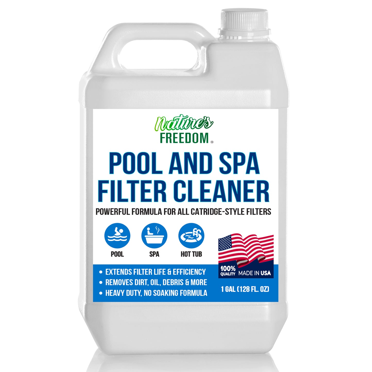 Pool and Spa Filter Cleaner with Hose End Sprayer -1 Gallon