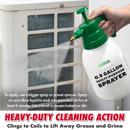 Outdoor HVAC Coil Cleaner with Pump Sprayer – 1 Gallon