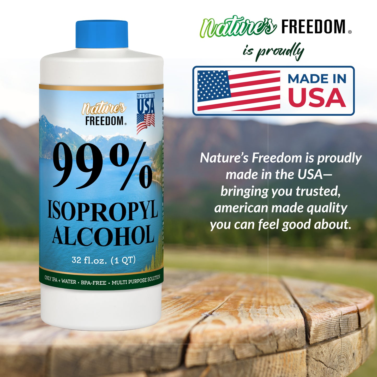 Nature's Freedom 99% Isopropyl Alcohol (IPA)
