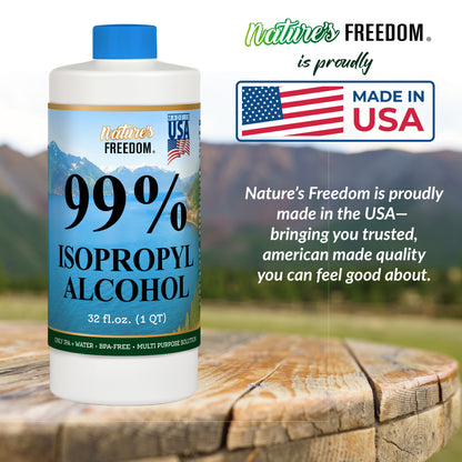 Nature's Freedom 99% Isopropyl Alcohol (IPA)