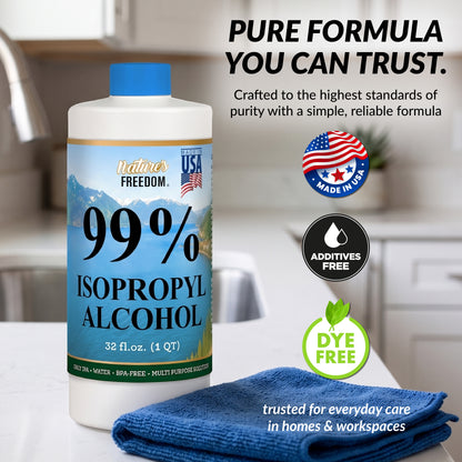 Nature's Freedom 99% Isopropyl Alcohol (IPA)