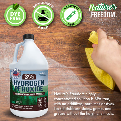 Nature's Freedom 3% Food Grade Hydrogen Peroxide