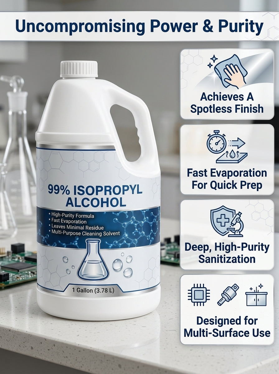 Nature's Freedom 99% Isopropyl Alcohol (IPA) with Pour Funnel