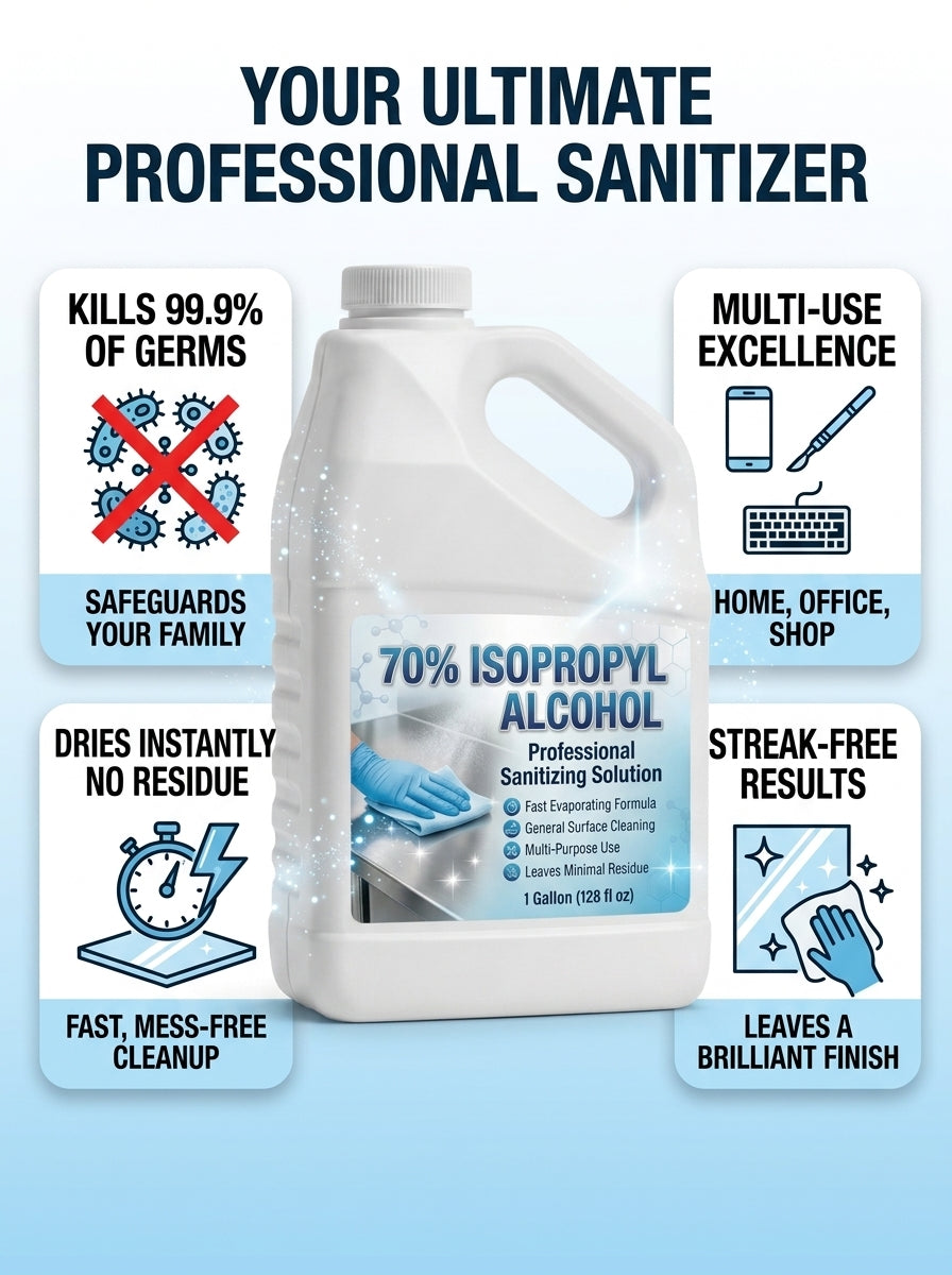 Nature's Freedom 70% Isopropyl Alcohol (IPA) with Pour Funnel