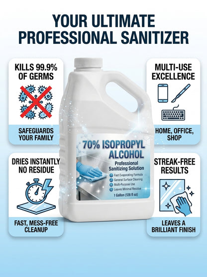 Nature's Freedom 70% Isopropyl Alcohol (IPA) with Pour Funnel