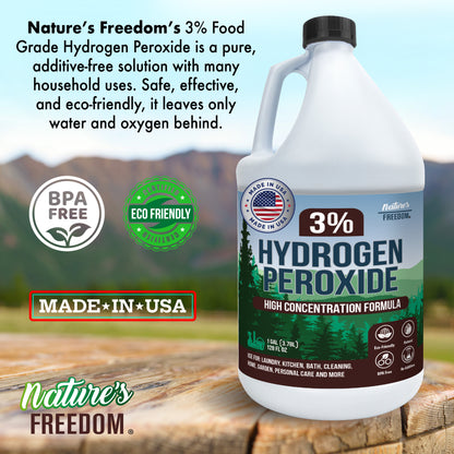 Nature's Freedom 3% Food Grade Hydrogen Peroxide