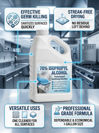Nature's Freedom 70% Isopropyl Alcohol (IPA) with Pour Funnel