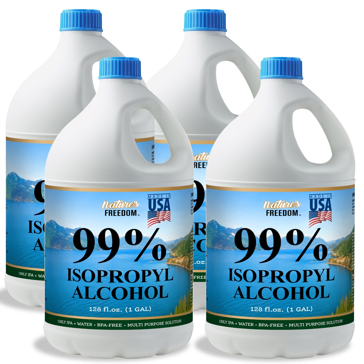 Nature's Freedom 99% Isopropyl Alcohol (IPA) with Pour Funnel
