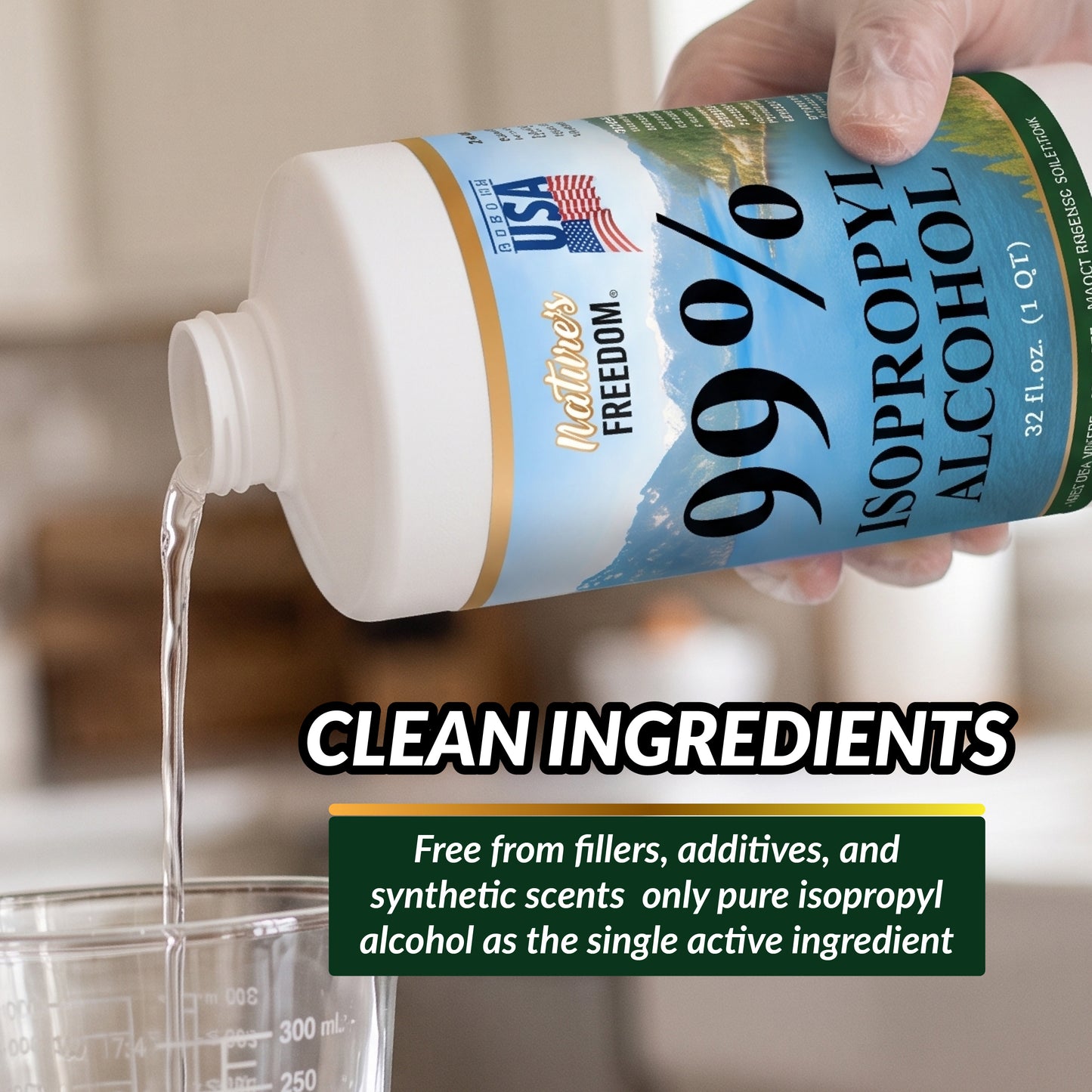 Nature's Freedom 99% Isopropyl Alcohol (IPA)